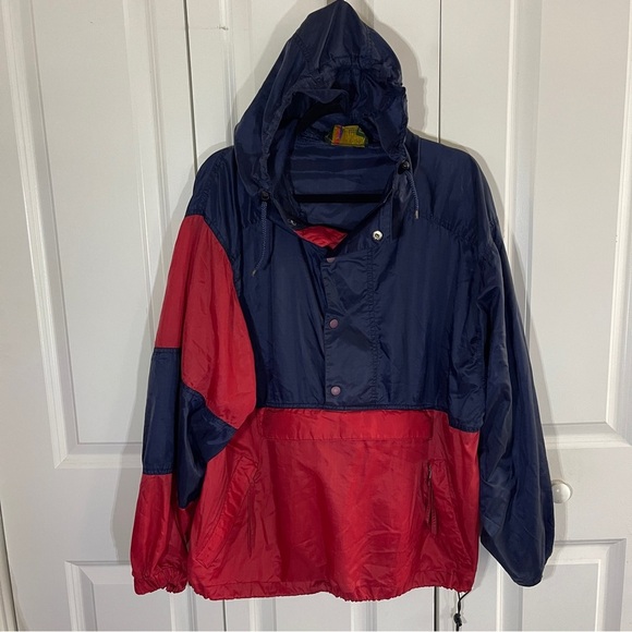 Vintage 1996 Atlanta Centennial Olympic Games Jacket Size XL/XXL Blue Red Hoodie - Picture 1 of 13
